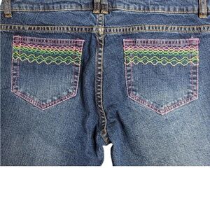 Women's - Lilly Pulitzer Rainbow Stitched Flare Jeans, Size 6